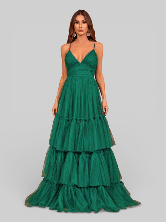 Vestido de Festa Madrinha Green Dominique New - Aurea Dress