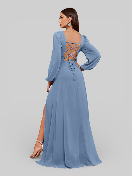 Vestido de Festa Manga Longa Colors - Aurea Dress