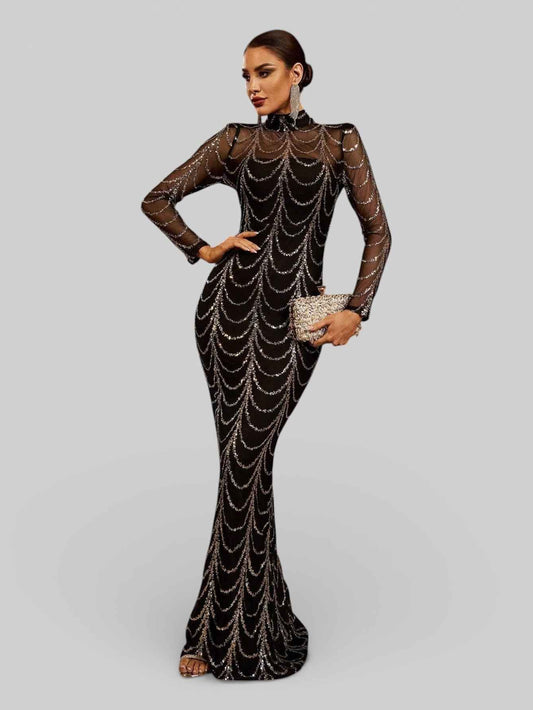 Vestido de Festa Longo Super Luxo Califórnia