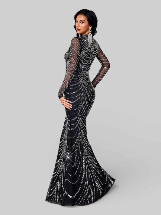 Vestido de Festa Longo Super Luxo Califórnia New