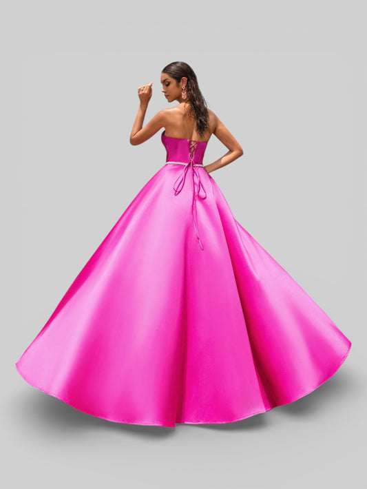Vestido de Festa Tomara Que Caia Zibeline Strass - Aurea Dress