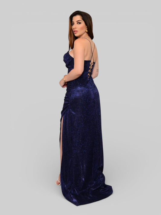 Vestido Longo de Festa com Fenda Exclusive - Aurea Dress