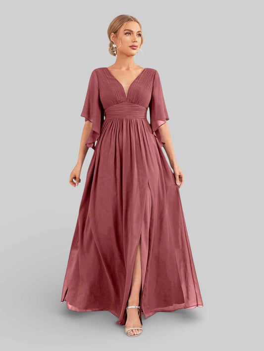 Vestido de Festa Longo Aurea Marine