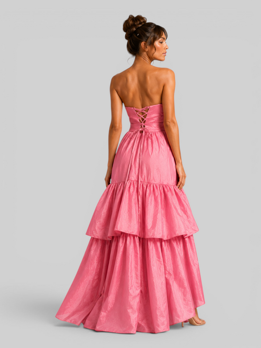 Vestido de Festa Longo Tomara que Caia Trançado