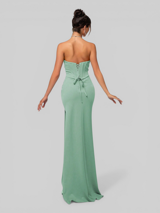 Vestido de Festa Longo Tomara que Caia com Fenda Sensation