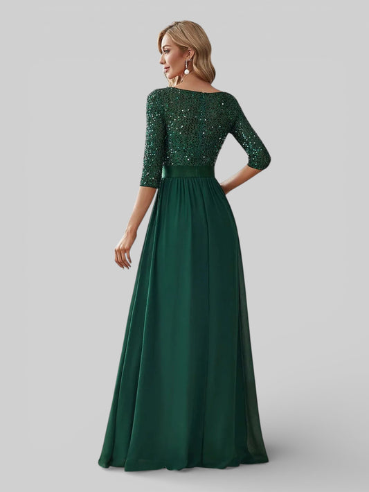 Vestido de Festa Plus Size Manga Longa Dallas - Aurea Dress