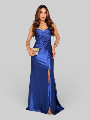 Vestido Longo de Festa Acetinado Demi - Aurea Dress