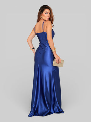 Vestido Longo de Festa Acetinado Demi - Aurea Dress