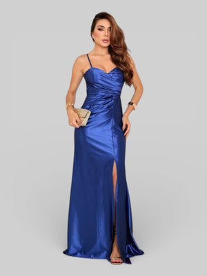 Vestido Longo de Festa Acetinado Demi - Aurea Dress