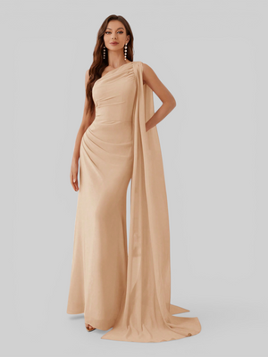 Vestido de Festa Longo com Capa Isis