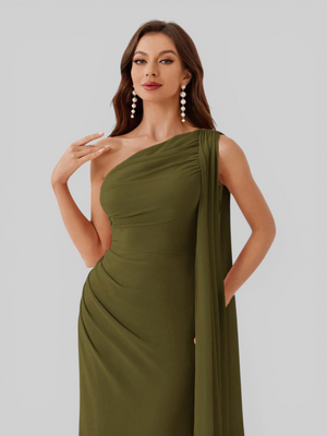 Vestido de Festa Longo com Capa Isis