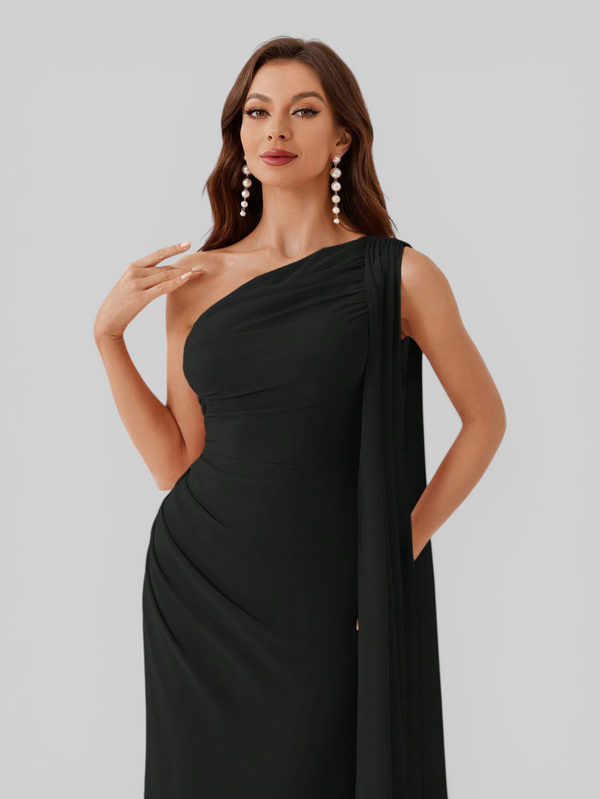 Vestido de Festa Longo com Capa Isis