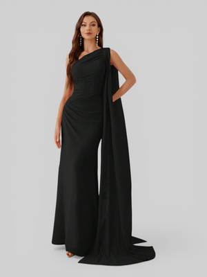 Vestido de Festa Longo com Capa Isis