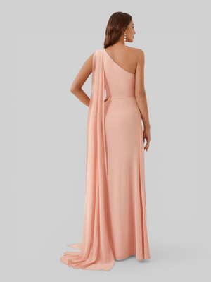 Vestido de Festa Longo com Capa Isis