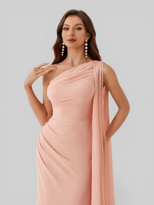 Vestido de Festa Longo com Capa Isis
