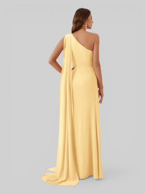 Vestido de Festa Longo com Capa Isis
