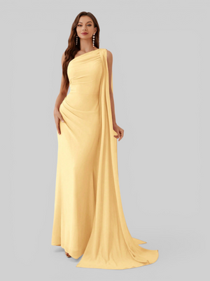 Vestido de Festa Longo com Capa Isis
