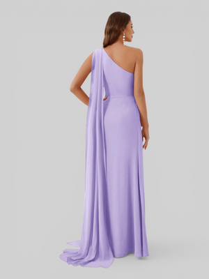 Vestido de Festa Longo com Capa Isis