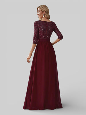 Vestido de Festa Plus Size Manga Longa Dallas - Aurea Dress