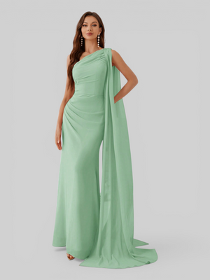 Vestido de Festa Longo com Capa Isis
