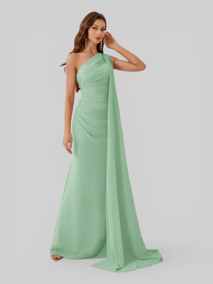 Vestido de Festa Longo com Capa Isis