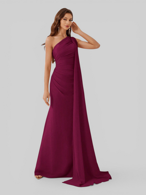 Vestido de Festa Longo com Capa Isis