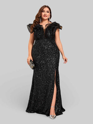 Vestido de Festa com Babados Sidney