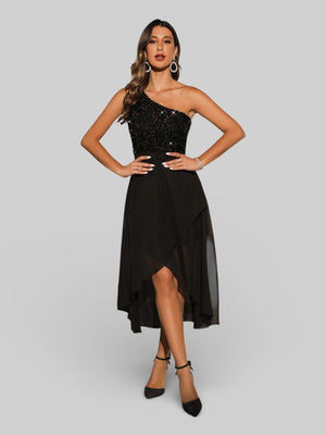 Vestido de Festa Curto Lantejoulas Belle - Aurea Dress