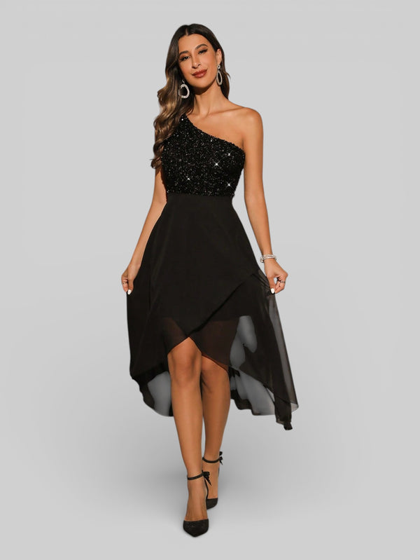 Vestido de Festa Curto Lantejoulas Belle - Aurea Dress