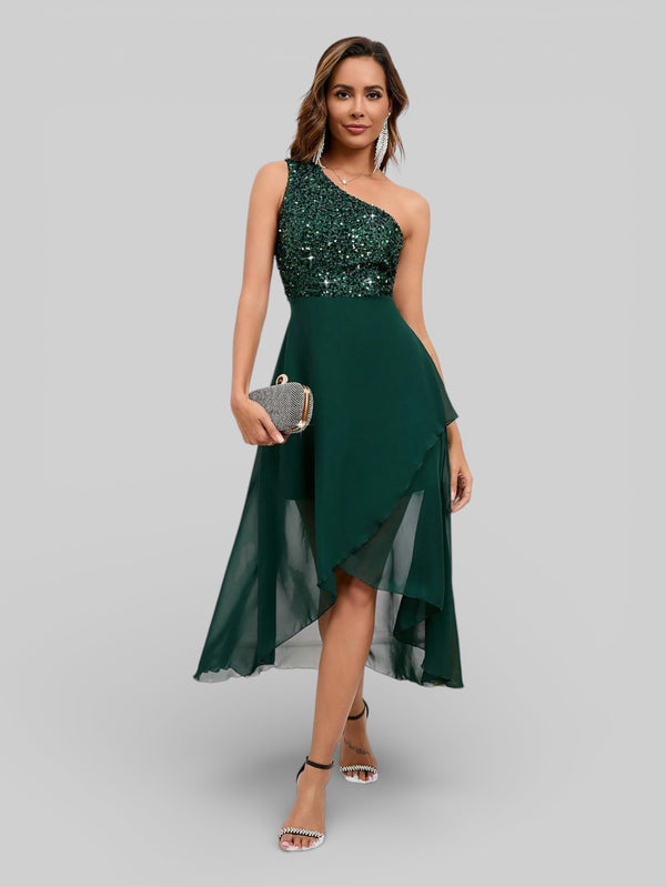 Vestido de Festa Curto Lantejoulas Belle - Aurea Dress