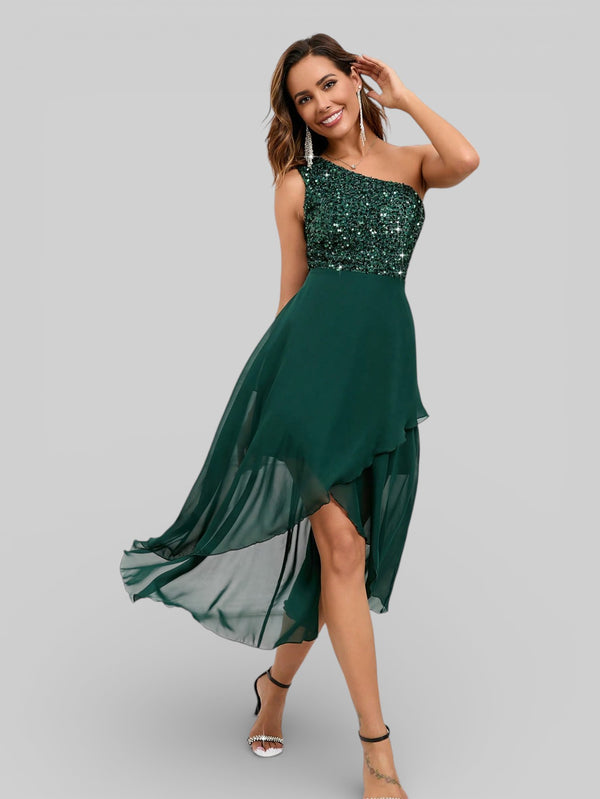 Vestido de Festa Curto Lantejoulas Belle - Aurea Dress