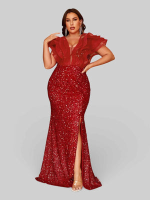 Vestido de Festa com Babados Sidney
