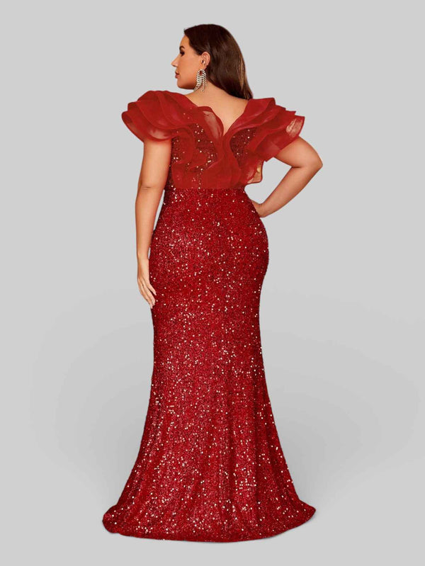 Vestido de Festa com Babados Sidney