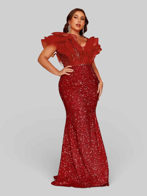 Vestido de Festa com Babados Sidney