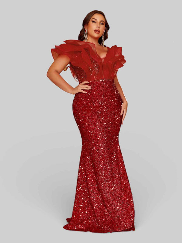 Vestido de Festa com Babados Sidney