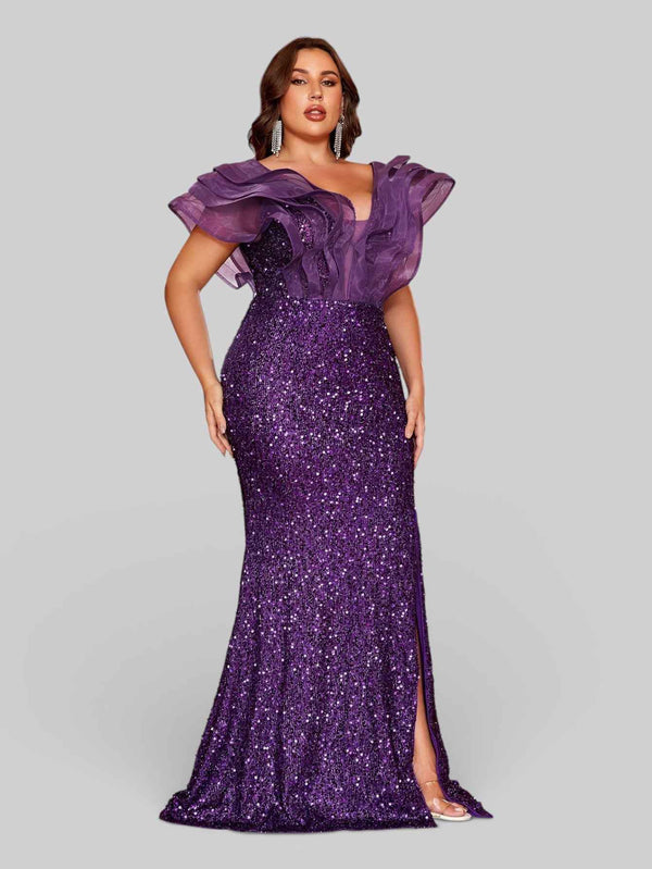 Vestido de Festa com Babados Sidney