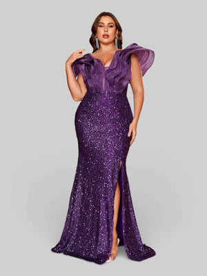 Vestido de Festa com Babados Sidney