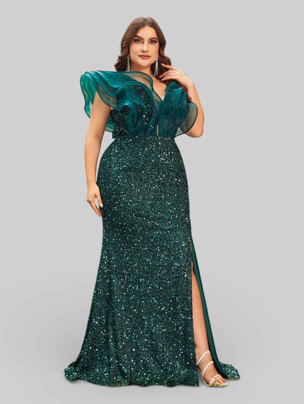 Vestido de Festa com Babados Sidney