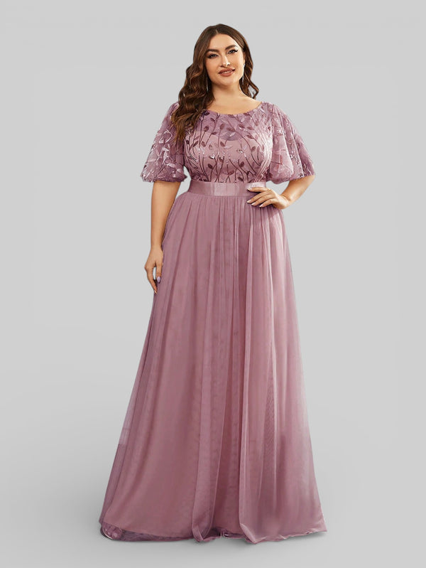 Vestido de Festa Longo Plus Size Village - Aurea Dress