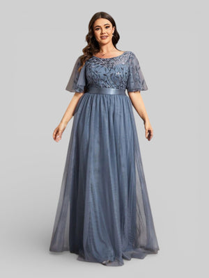 Vestido de Festa Longo Plus Size Village - Aurea Dress