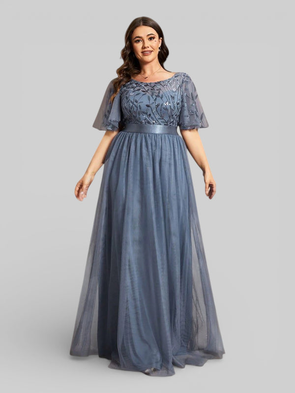 Vestido de Festa Longo Plus Size Village - Aurea Dress