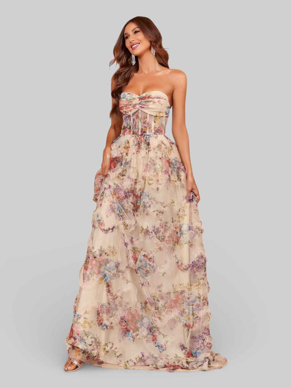 Vestido de Festa Estampado Aurea Dress