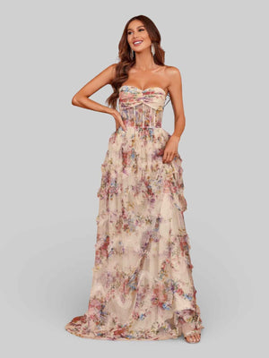 Vestido de Festa Estampado Aurea Dress