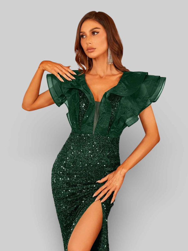 Vestido de Festa com Babados Sidney