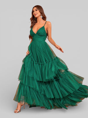 Vestido de Festa Madrinha Green Dominique New - Aurea Dress