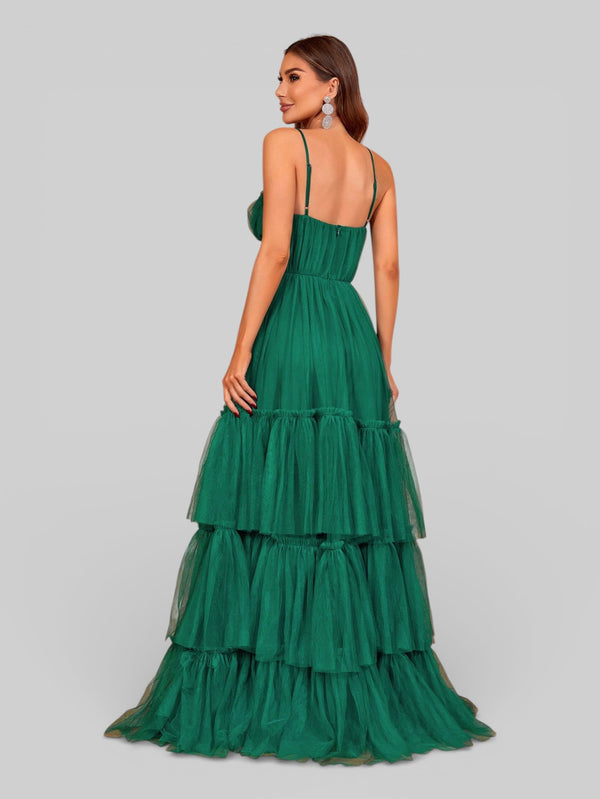 Vestido de Festa Madrinha Green Dominique New - Aurea Dress