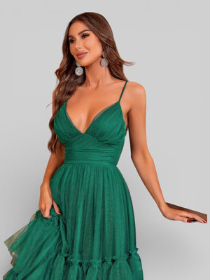 Vestido de Festa Madrinha Green Dominique New - Aurea Dress