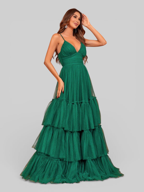Vestido de Festa Madrinha Green Dominique New - Aurea Dress