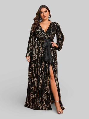 Vestido de Festa Plus Size com Laço Campbell