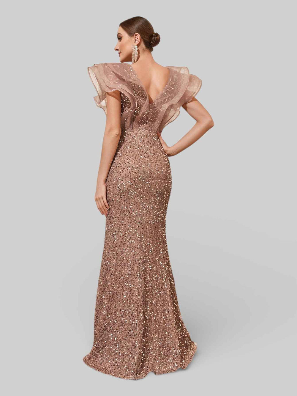 Vestido de Festa com Babados Sidney